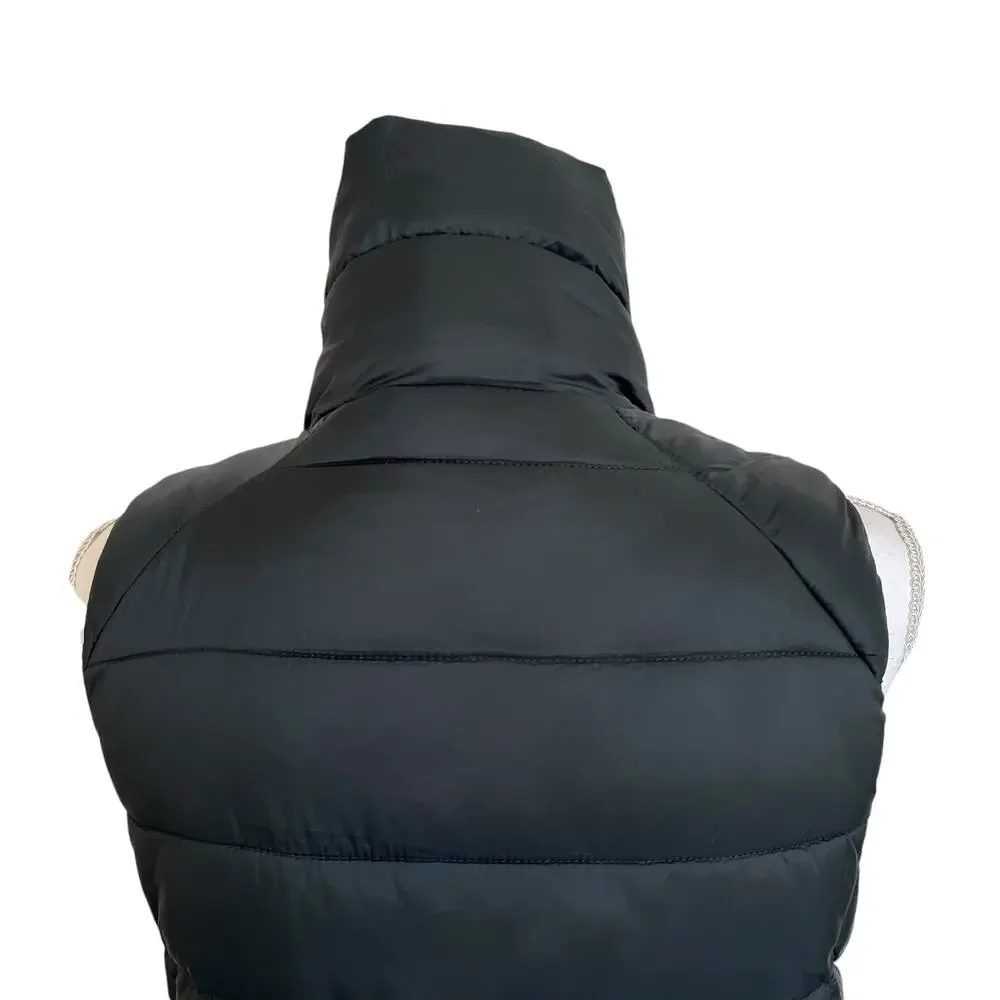 Nicole Miller Puffer Vest Womens Size Small Gray Gorpcore Athleisure Activewear